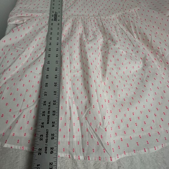 Charlie Paige Womens Pink Polka Dot Ruffle Sleeve Blouse Top XL 100% Cotton New - Picture 8 of 8